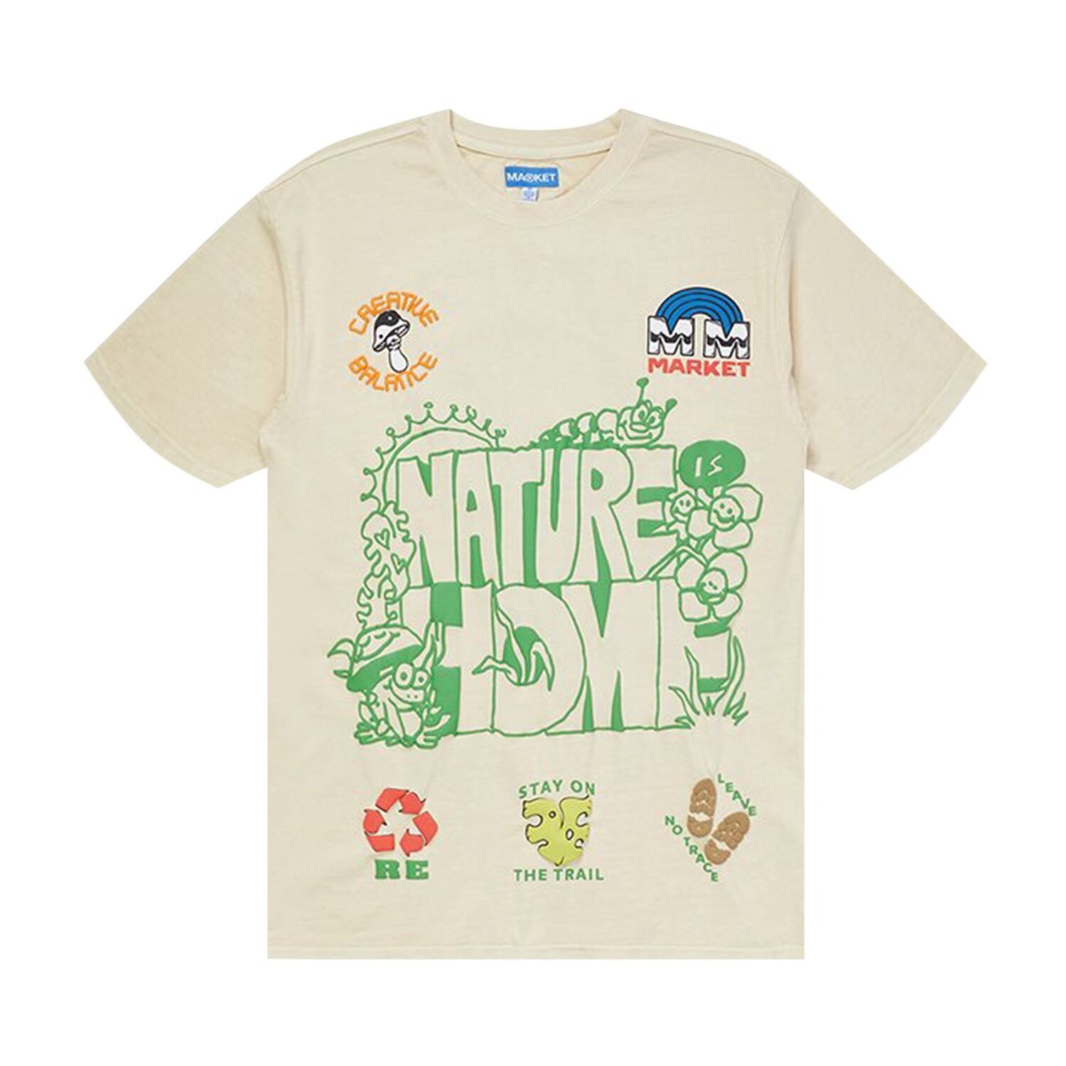 

Футболка Market Nature Is Home цвета экрю