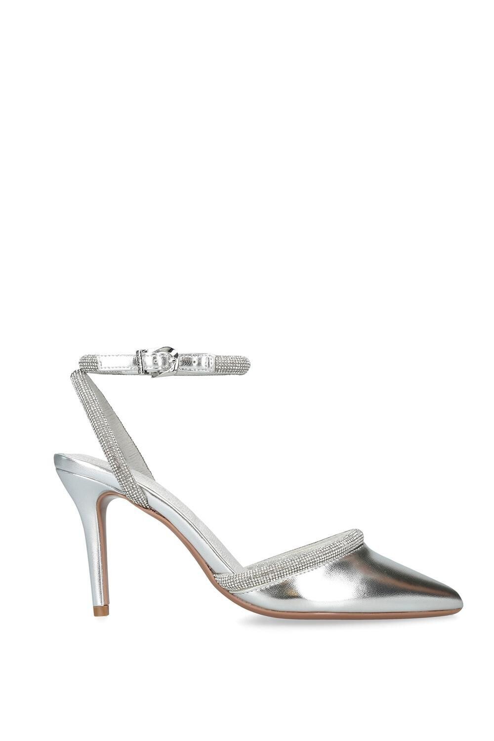 

Туфли на каблуке «Звездный двор» Carvela, серебро