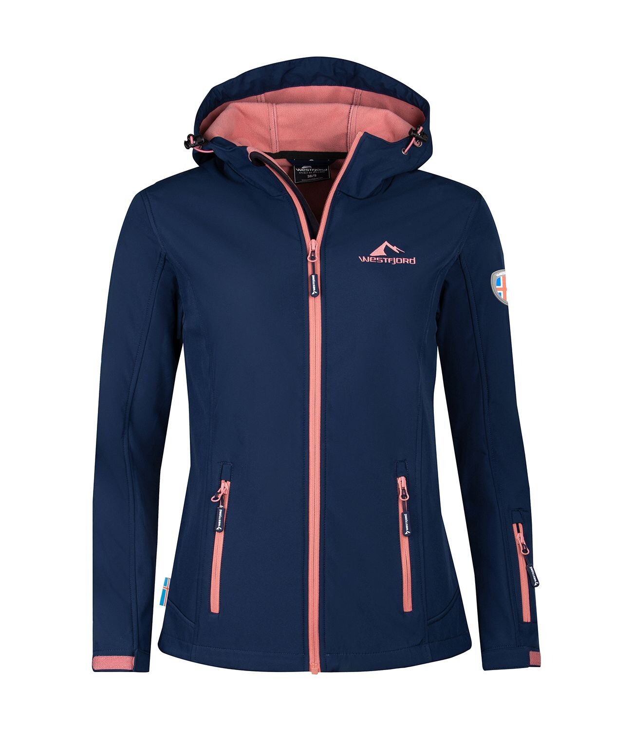 

Куртка софтшелл Westfjord Softshell Jacke Eldfjall, цвет Marineblau/Rot