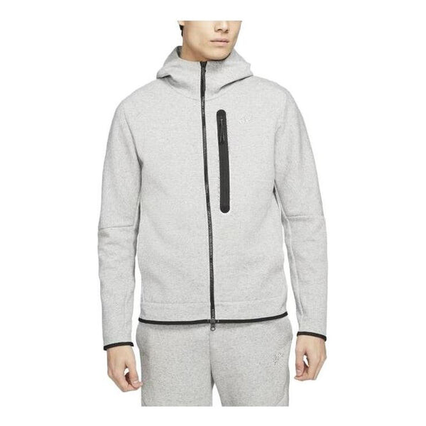 

Толстовка Nike Sportswear Tech Fleece Full Zip Hoodie 'Heather Grey', серый