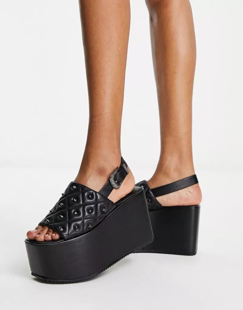 

Черные сандалии на платформе KOI Imperial Web Koi Footwear