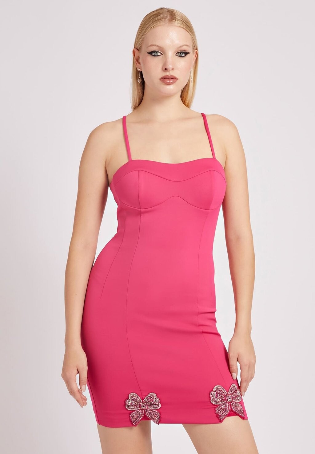 

Коктейльное платье Guess, розовый