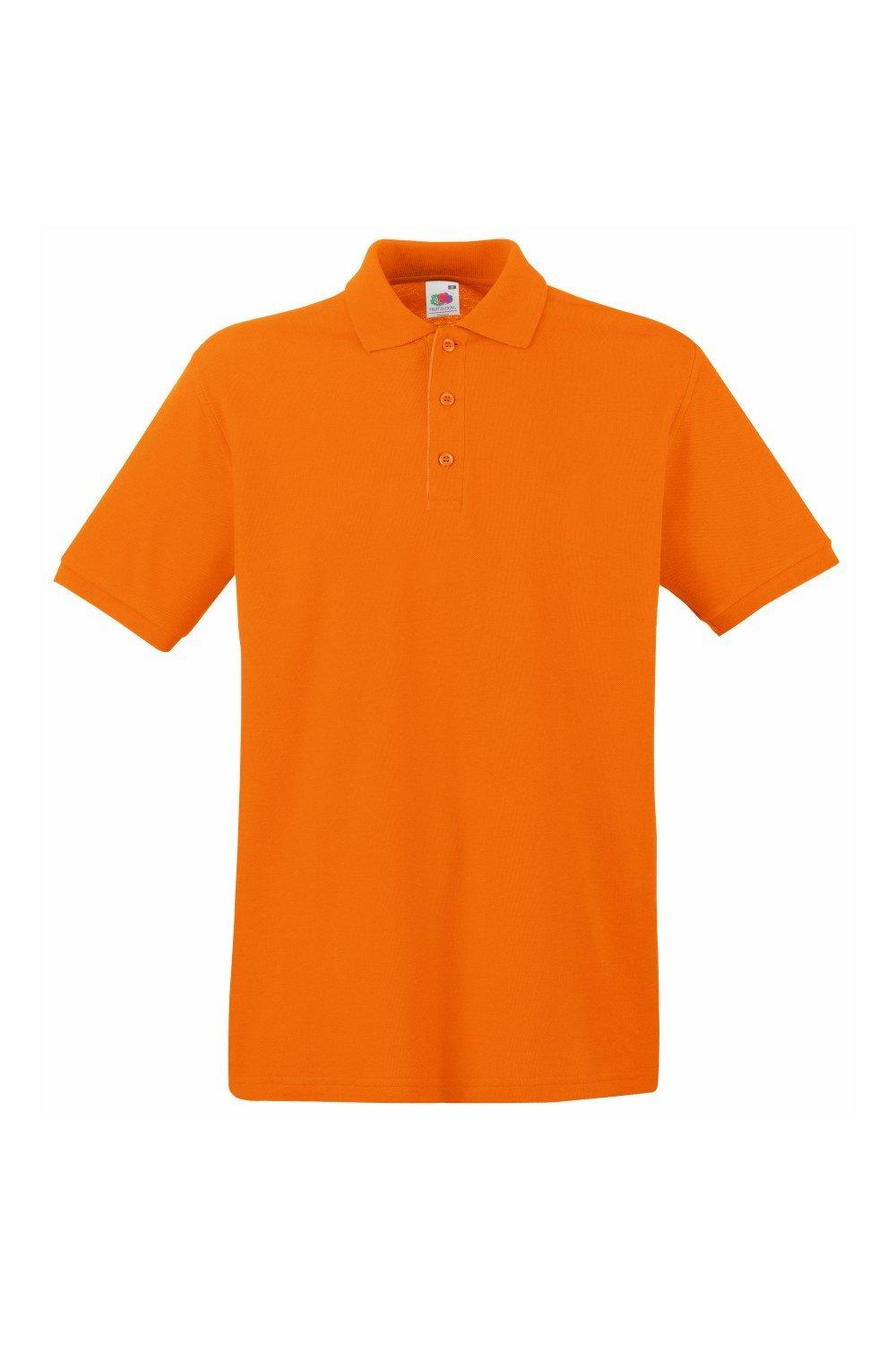 Рубашка поло премиум-класса с короткими рукавами , оранжевый Fruit of the Loom