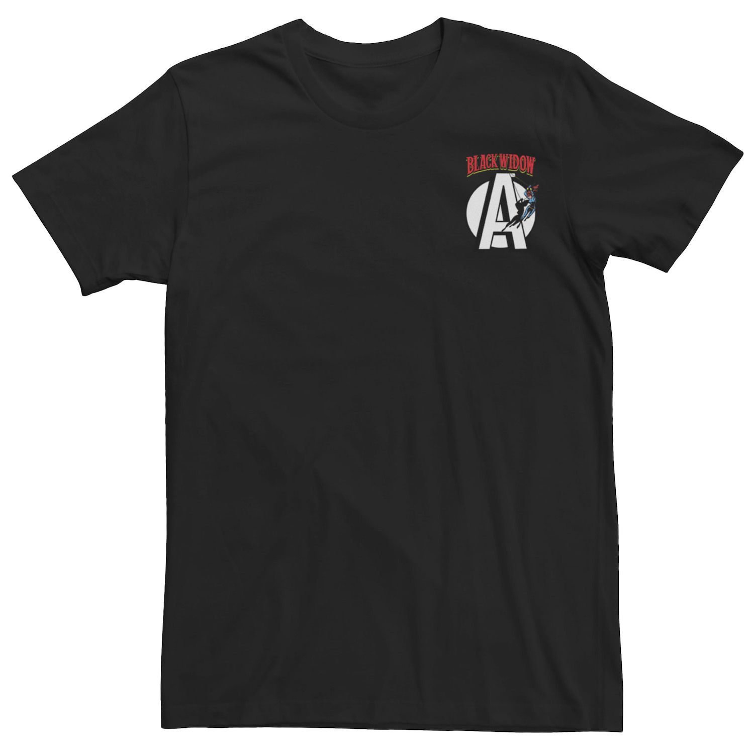 Мужская футболка с логотипом и карманами Avengers Black Widow Marvel