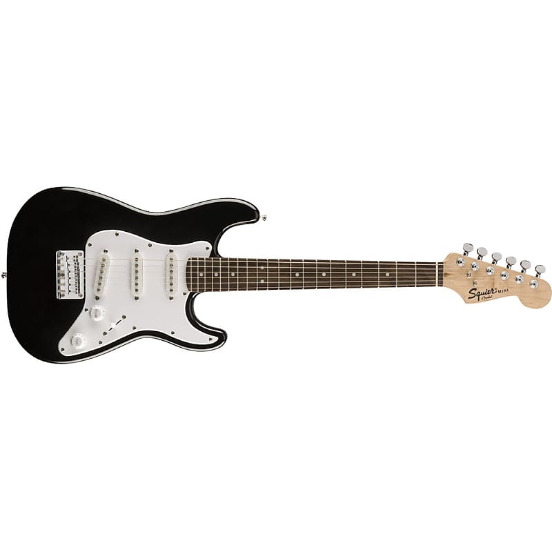 miyoo mini v2 желтый Электрогитара Squier Mini Stratocaster Electric Guitar SSS Strat Laurel Fingerboard Black