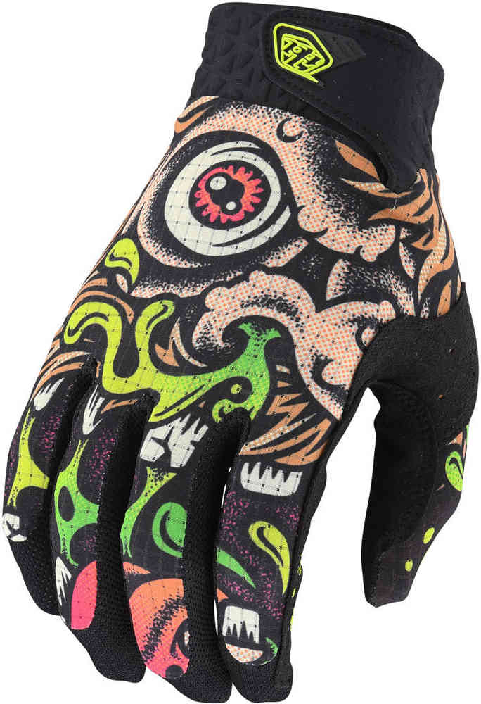 цена Молодежные перчатки для мотокросса Air Bigfoot Troy Lee Designs, черный/зеленый