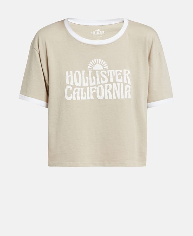 

Футболка Hollister, бежевый
