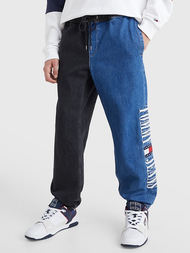 

Потертые джинсы с разрезом в стиле ретро Tommy Jeans