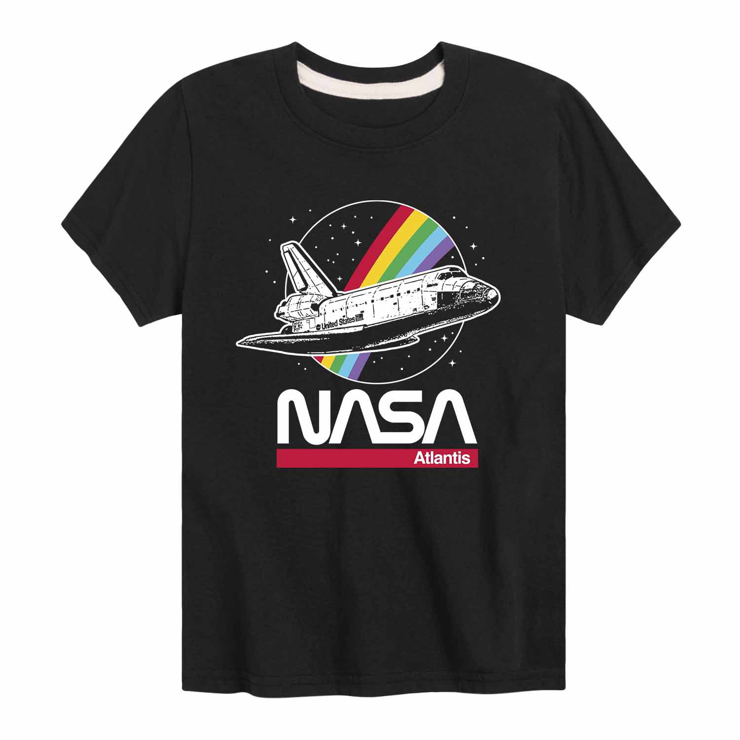 Футболка NASA Atlantic Rainbow с рисунком радуги для мальчиков 8–20 лет NASA