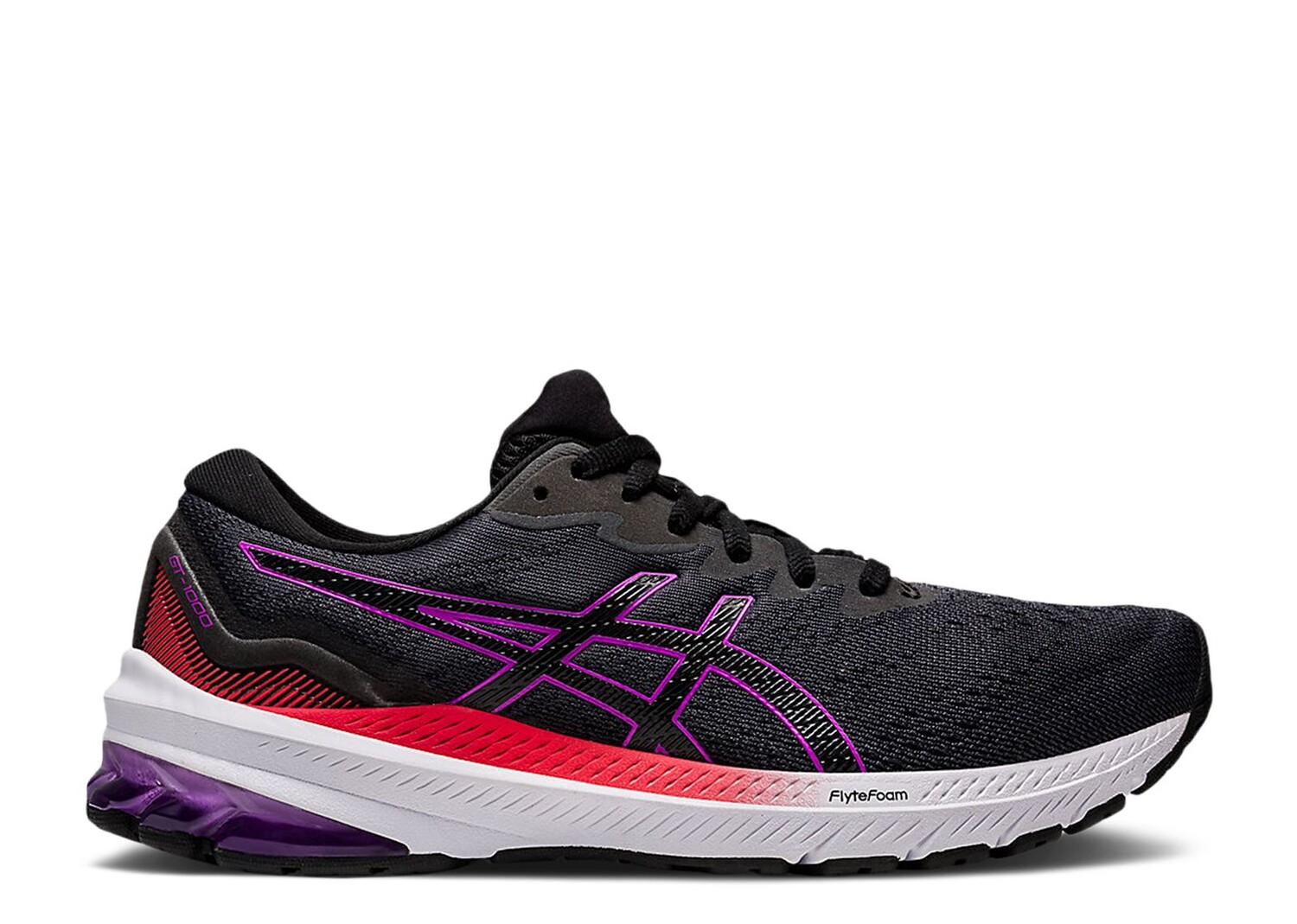 

Кроссовки ASICS Wmns Gt 1000 11 Wide 'Black Orchid', черный