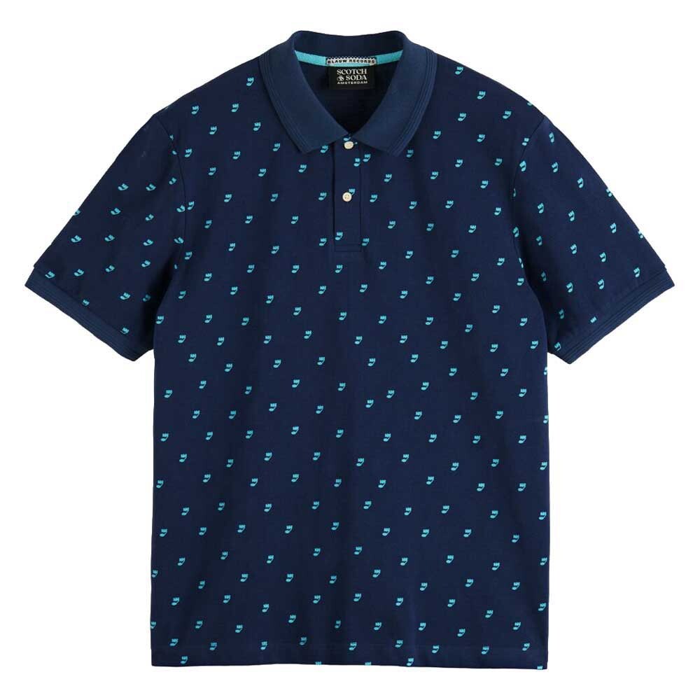

Поло Scotch & Soda Aop Polo, синий