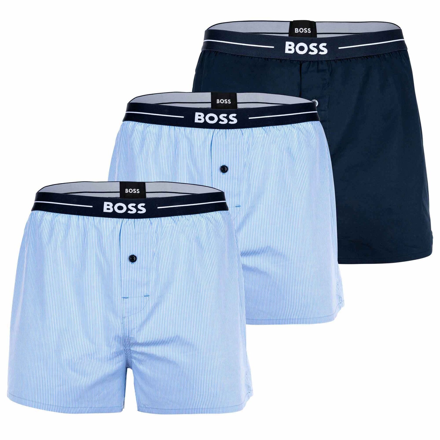 

Боксеры BOSS Web-Boxershorts 3 шт, синий