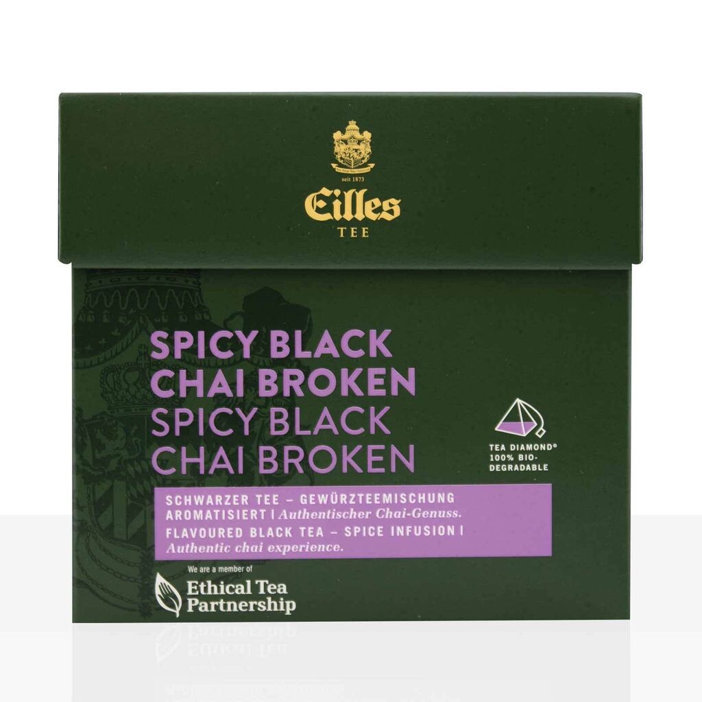 

EILLES Tea Diamonds Пряный черный чай, сломанный чай, коробка, 20 шт.