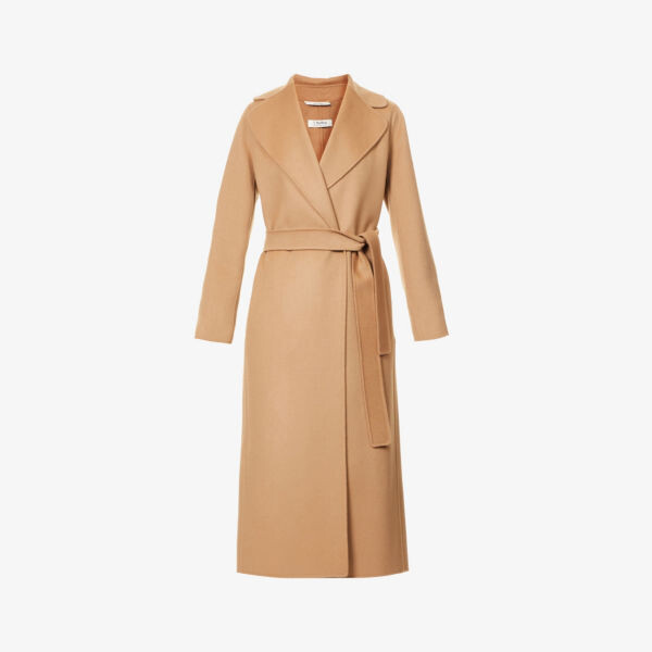 

Пальто Poldo шерстяное свободного кроя с поясом S Max Mara, коричневый