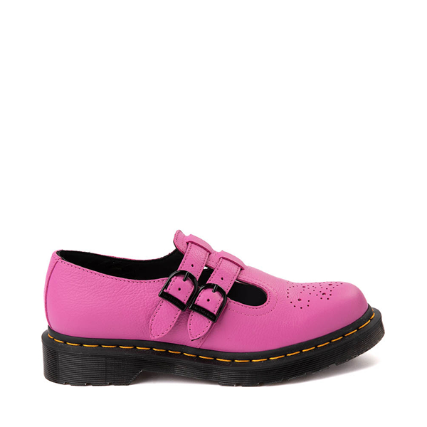 mary jane female spring 2021 new retro black small leather shoes mary jane thick soled college style buckle female shoes Dr. Martens Женские повседневные туфли 8065 Mary Jane, розовый