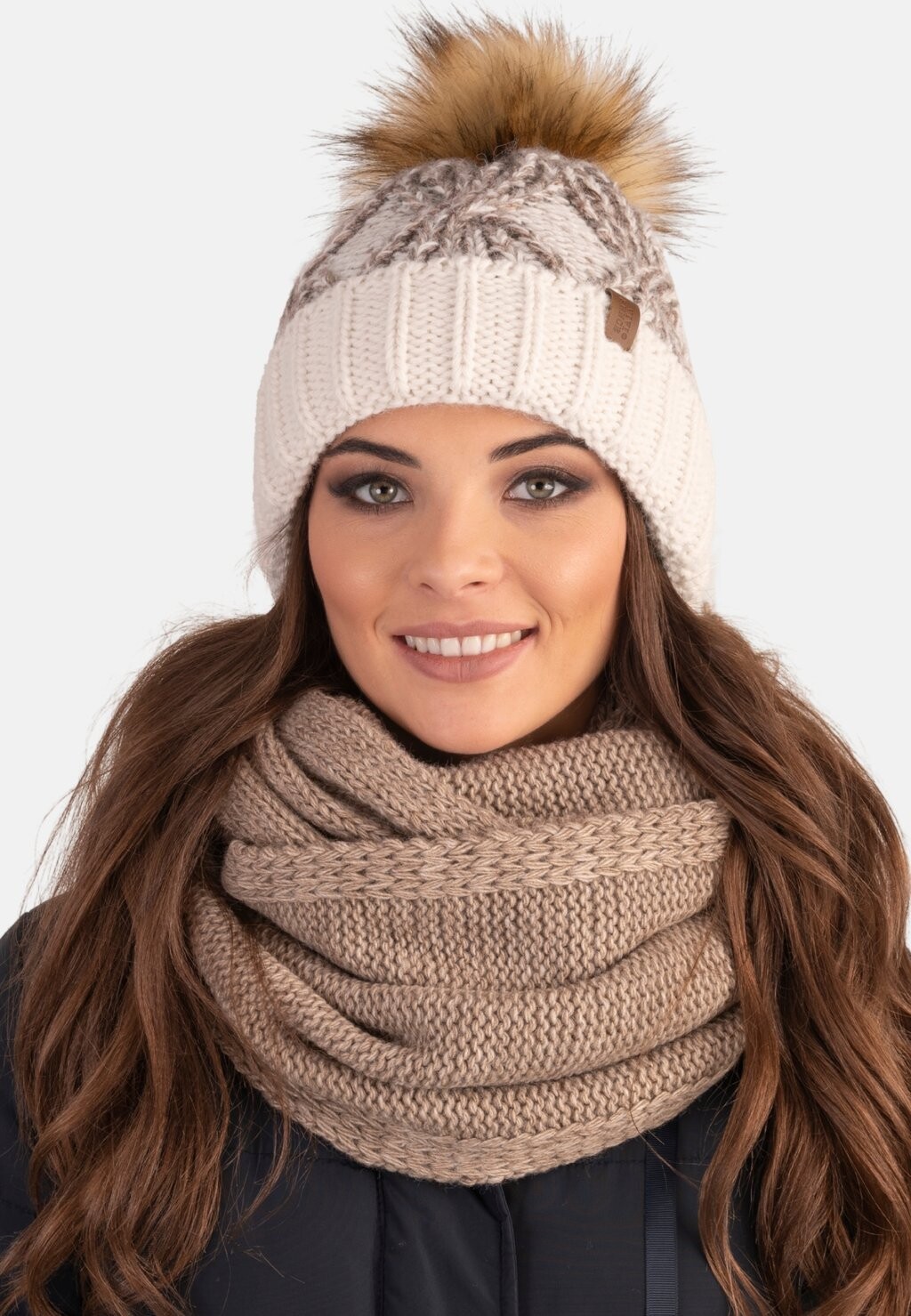 

Шапка Vivisence, цвет Mottled Beige