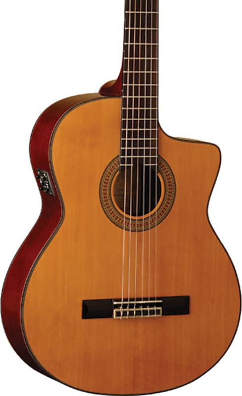 Акустическая гитара Washburn C64SCE Classical Cutaway Acoustic-Electric Guitar, Natural