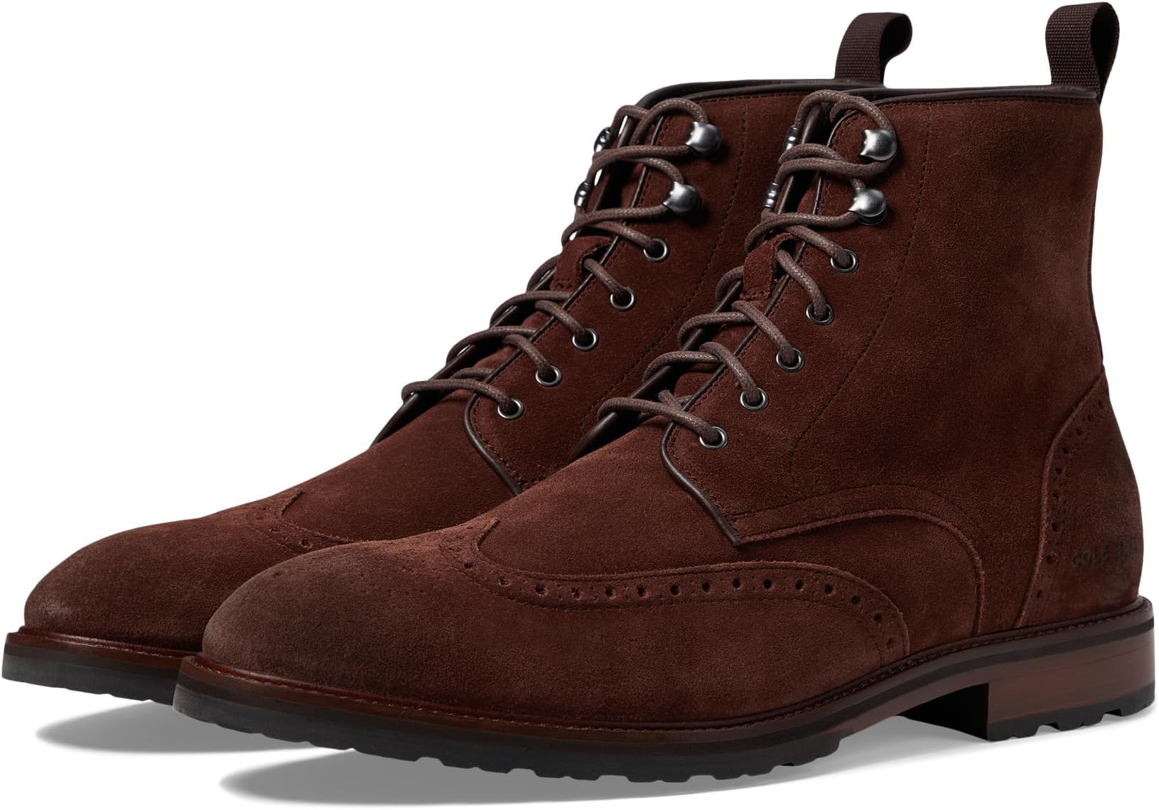 colin scot colin scot remastered expanded edition Ботинки на шнуровке Berkshire Lug Wing Tip Boot Cole Haan, цвет Madeira Suede Scot Water-Resistant