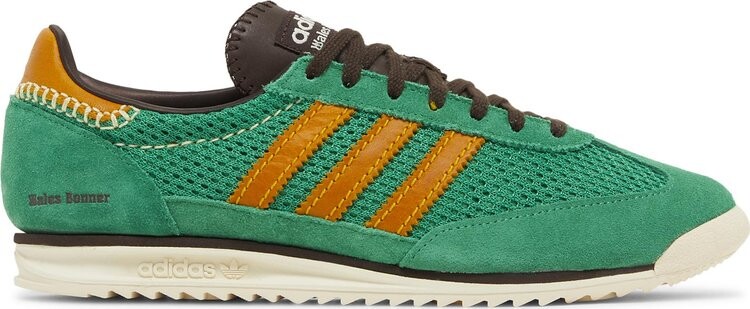 Кроссовки Wales Bonner x SL72 Knit 'Green', зеленый