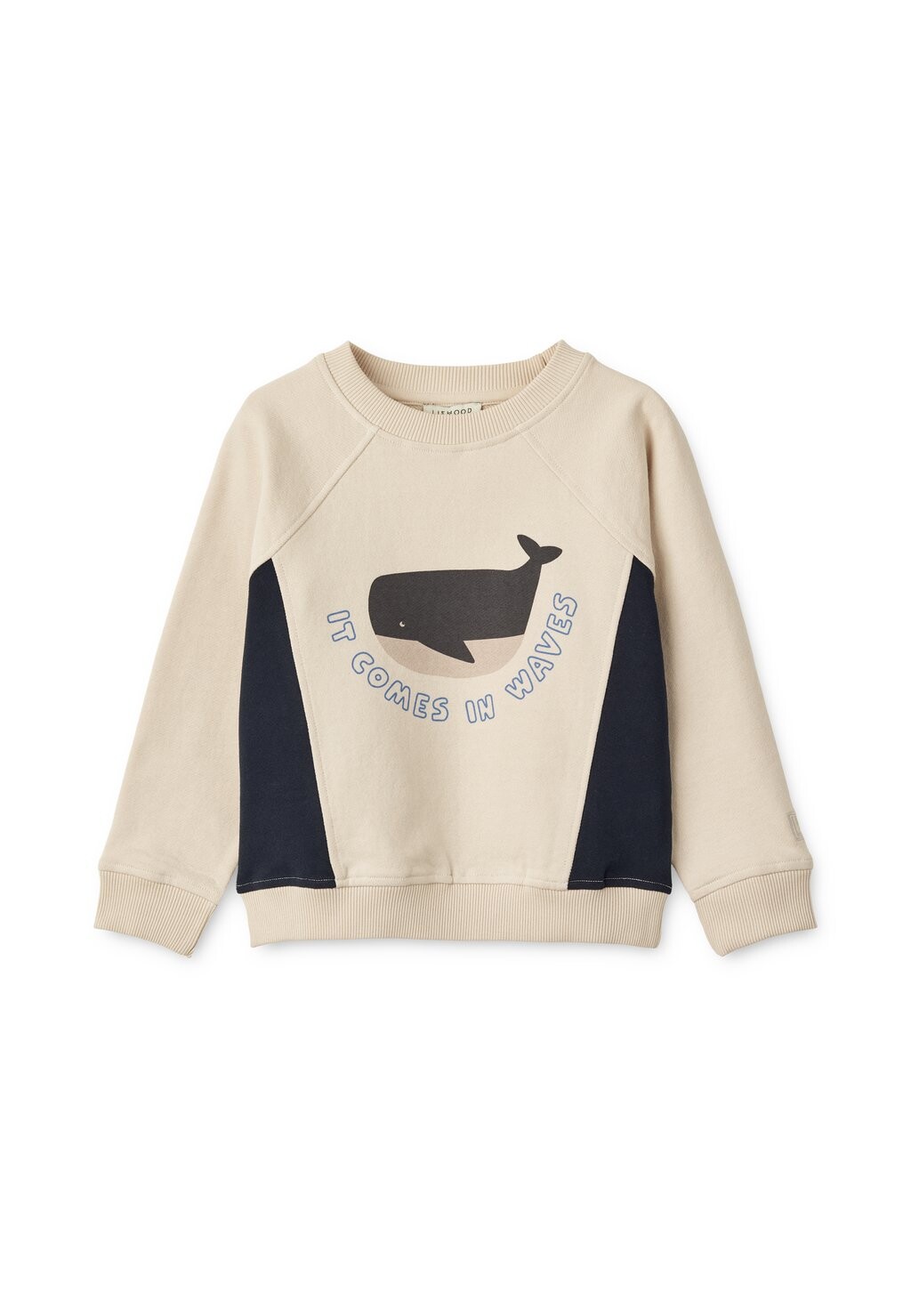 

Толстовка AUDE PLACEMENT UNISEX Liewood, цвет it comes in waves/sandy