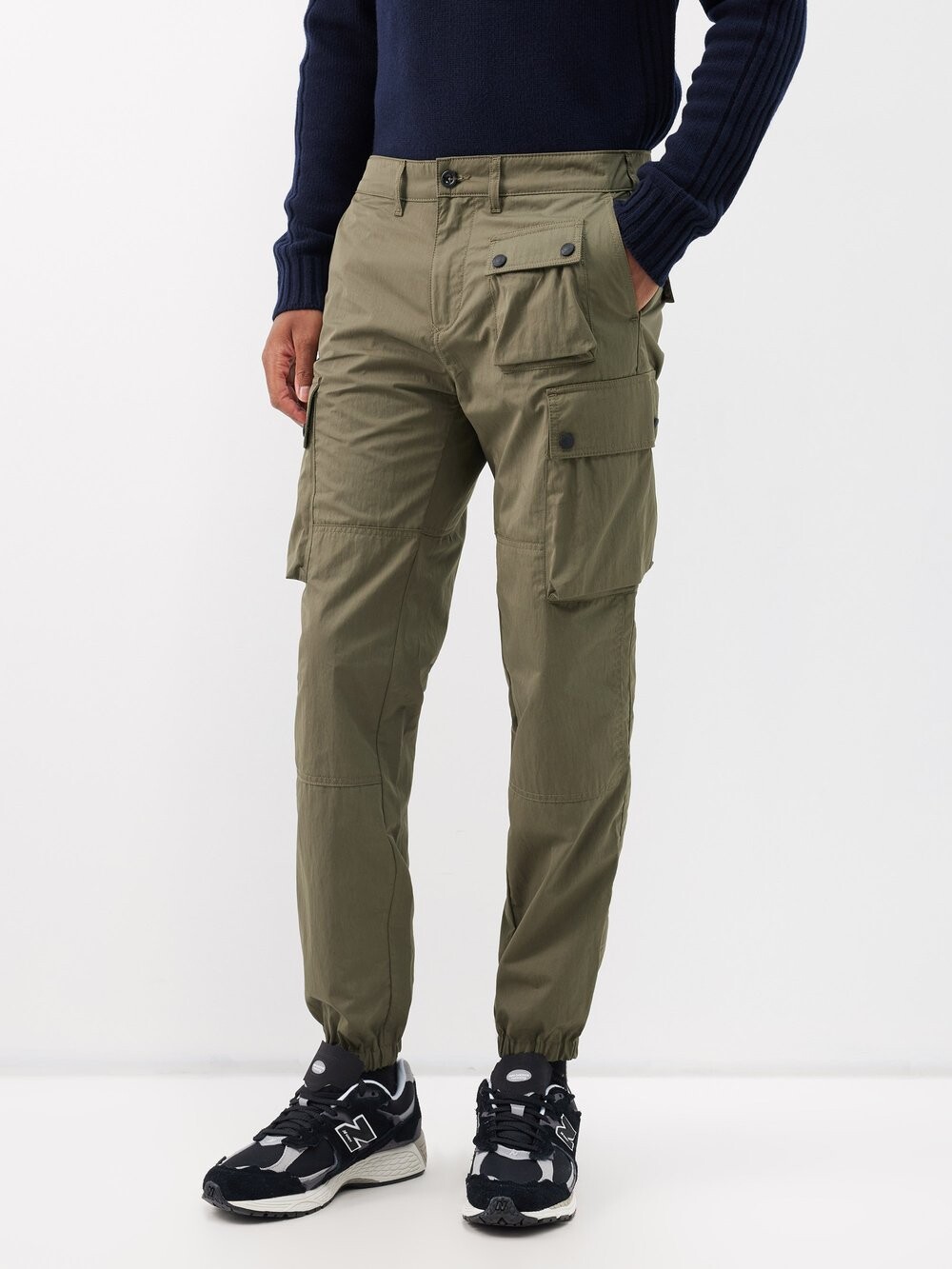 

Брюки карго trialmaster из смесового хлопка Belstaff, зеленый