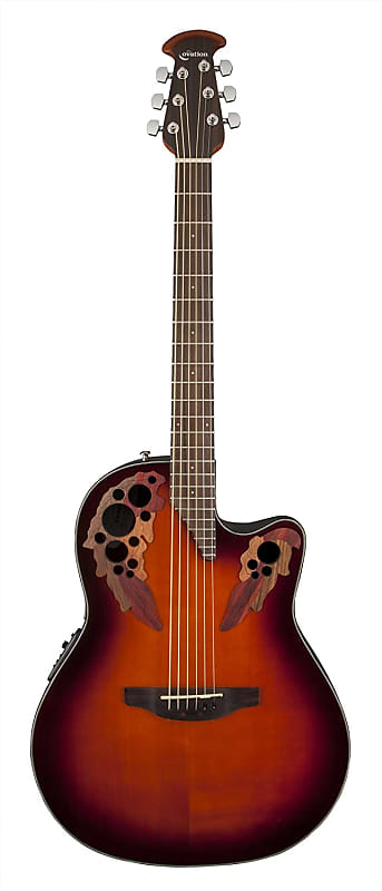 ovation ce44 rbb Акустическая гитара Ovation CE44-1 Celebrity Mid-Depth Solid Spruce Top Mahogany Neck 6-String Acoustic-Electric Guitar