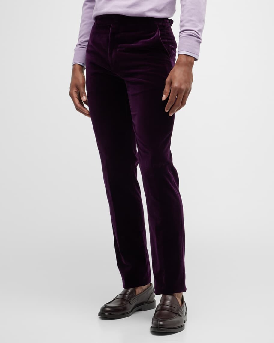 

Мужские бархатные брюки Gregory Ralph Lauren Purple Label, Черный