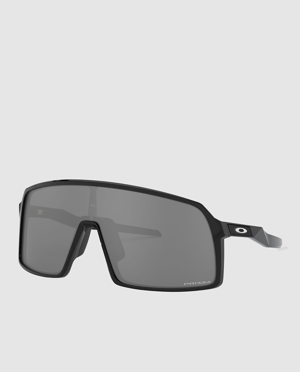 

Серые зеркальные солнцезащитные очки с одной линзой Oakley, черный