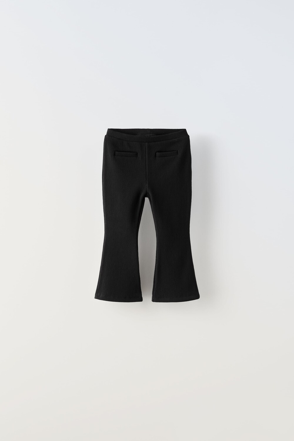 

Оттоманские брюки с широкими ногами Zara, черный