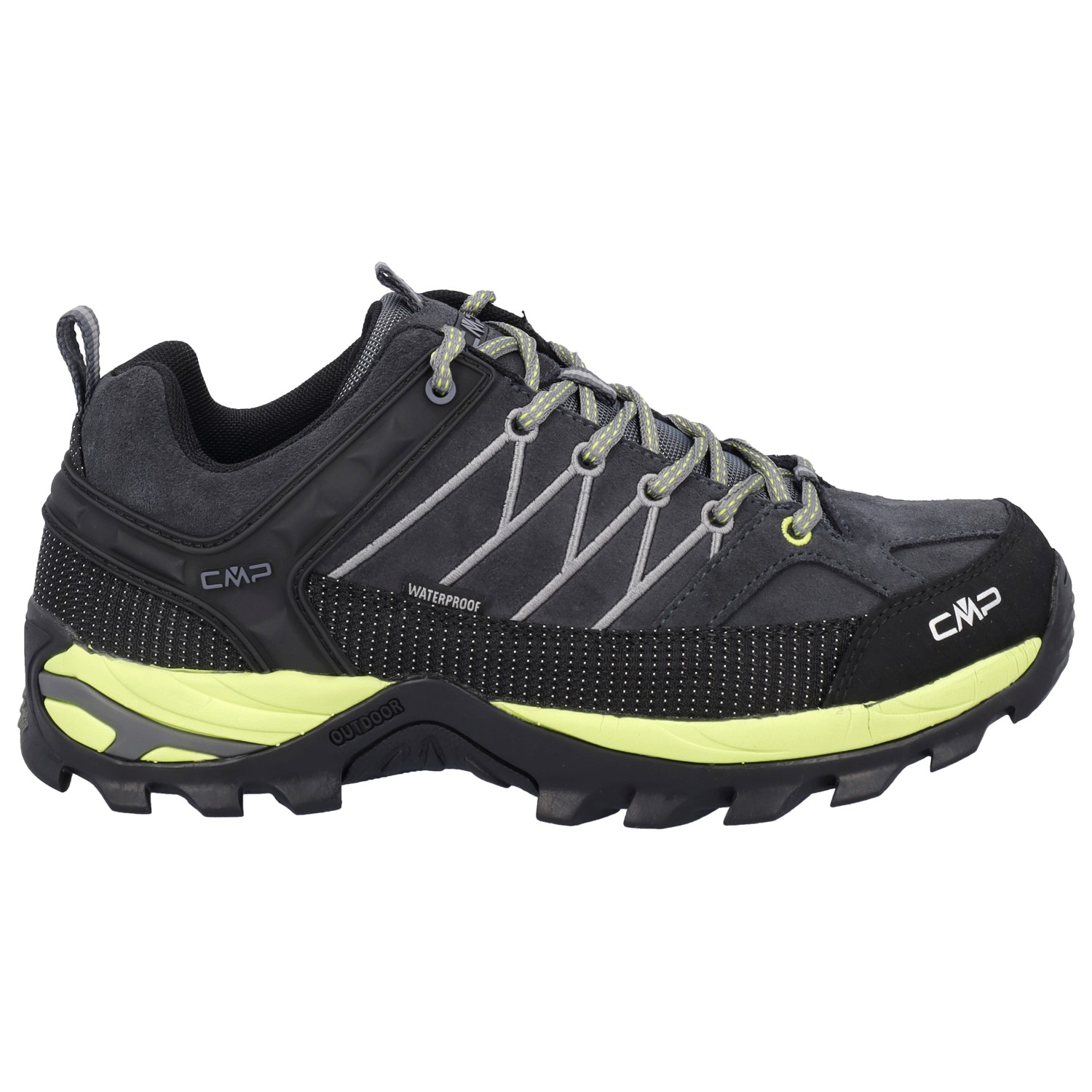 Мультиспортивная обувь Cmp Rigel Low Trekking Shoes Waterproof, цвет Antracite/Limegreen