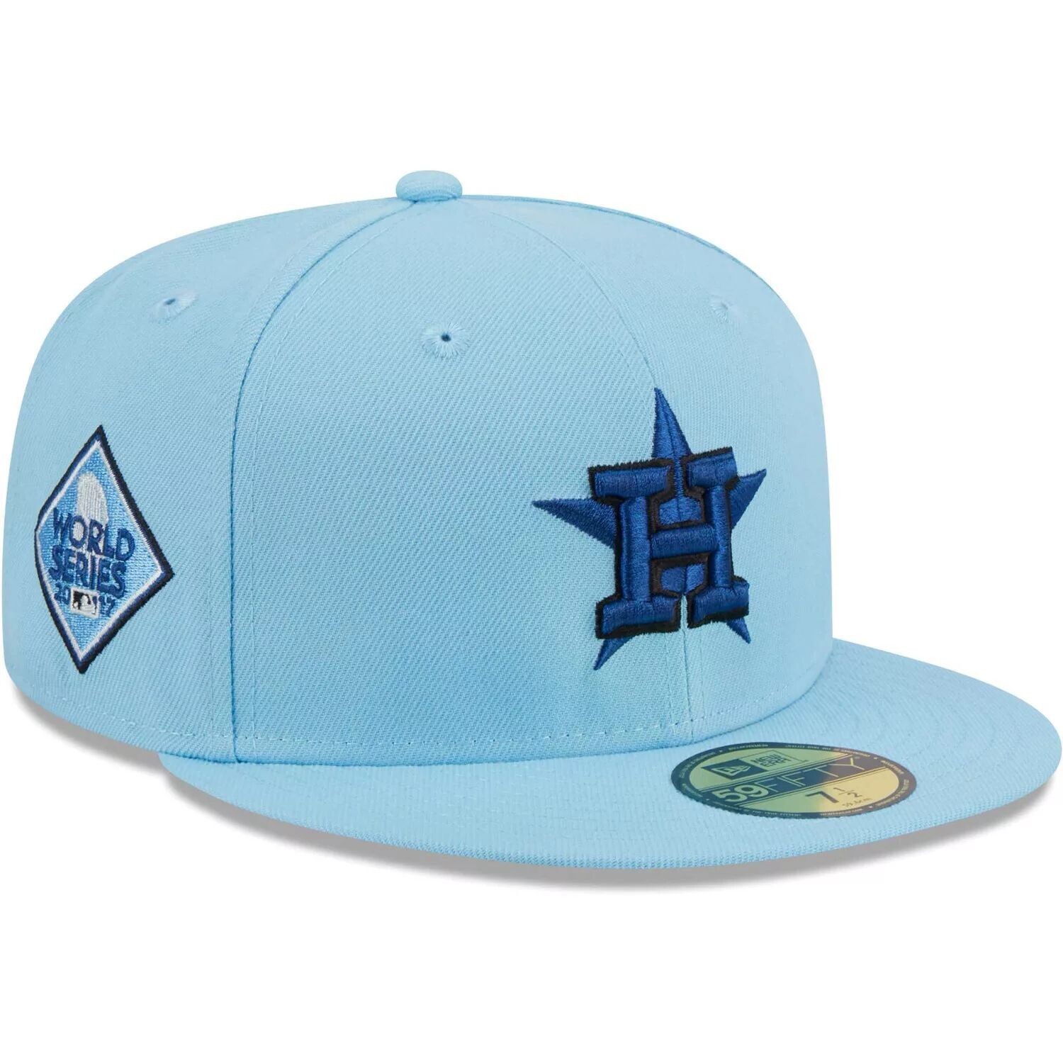 

Мужская приталенная шляпа New Era голубая Houston Astros 59FIFTY