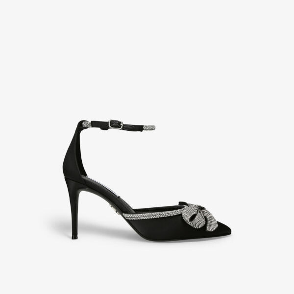 

Атласные туфли на каблуке lumiere с бантом и пайетками Steve Madden, черный