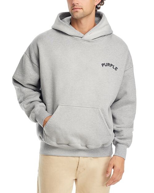 

Флисовая толстовка с логотипом и графическим рисунком Purple Brand, цвет Gray