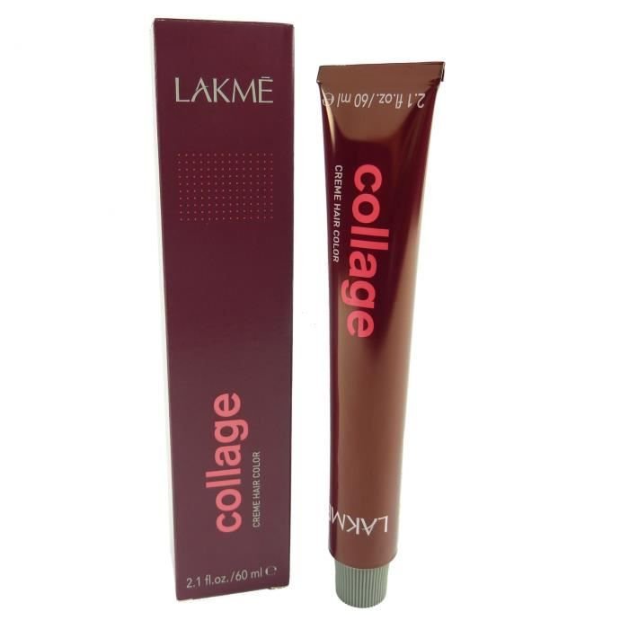 

Краска для волос Lakmé Collage Creme Hair - стойкая краска для волос краска для волос - 60мл - 10/17 Blue Ash. Плоский. Белокурые волосы Inny Producent