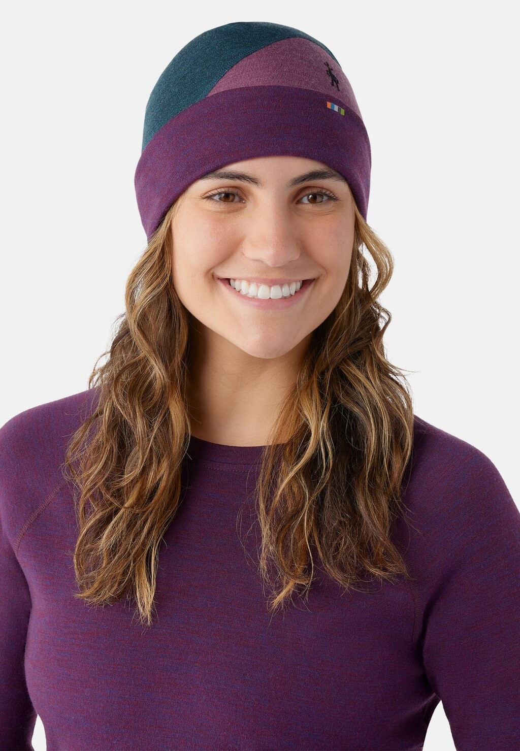 

Шапка THERMAL MERINO COLORBLOCK Smartwool, сумеречный синий вереск