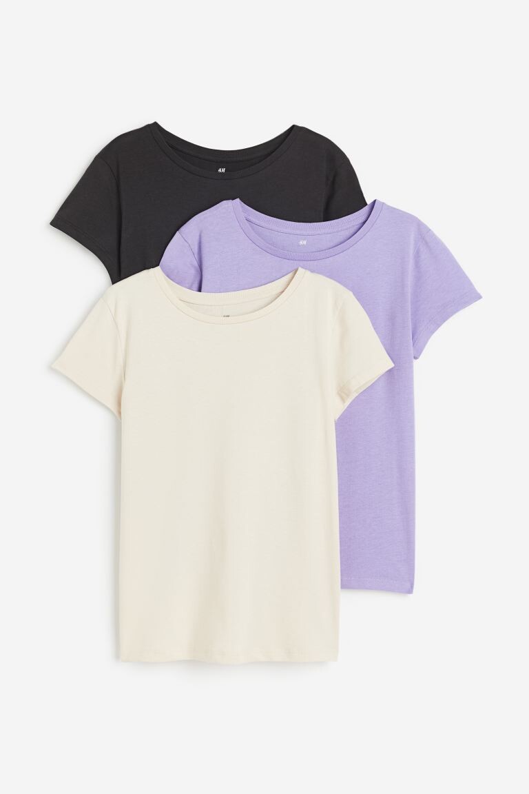 

Упаковка из 3 хлопковых футболок H&M