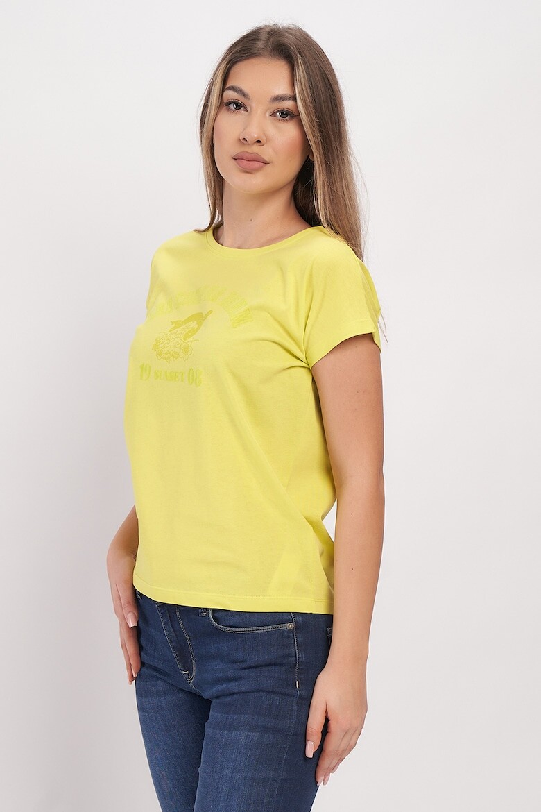

Хлопковая футболка с логотипом Lee Cooper, желтый