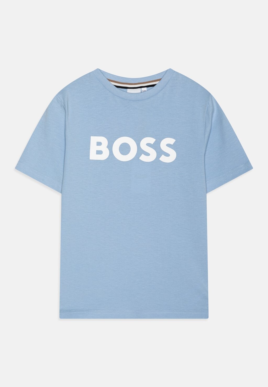 

Футболка с принтом SHORT SLEEVES BOSS Kidswear, цвет pale blue