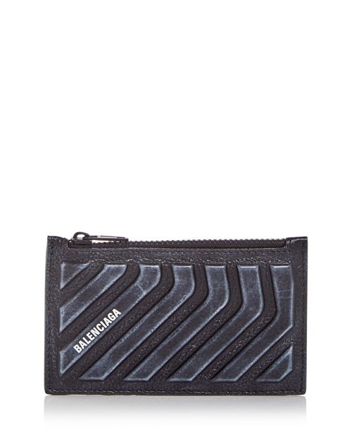 

Автомобильная длинная кожаная монета и усилитель; Дело карты Balenciaga, цвет Black