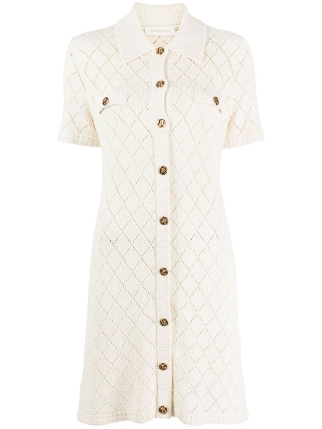 

ZIMMERMANN трикотажное платье мини, серый