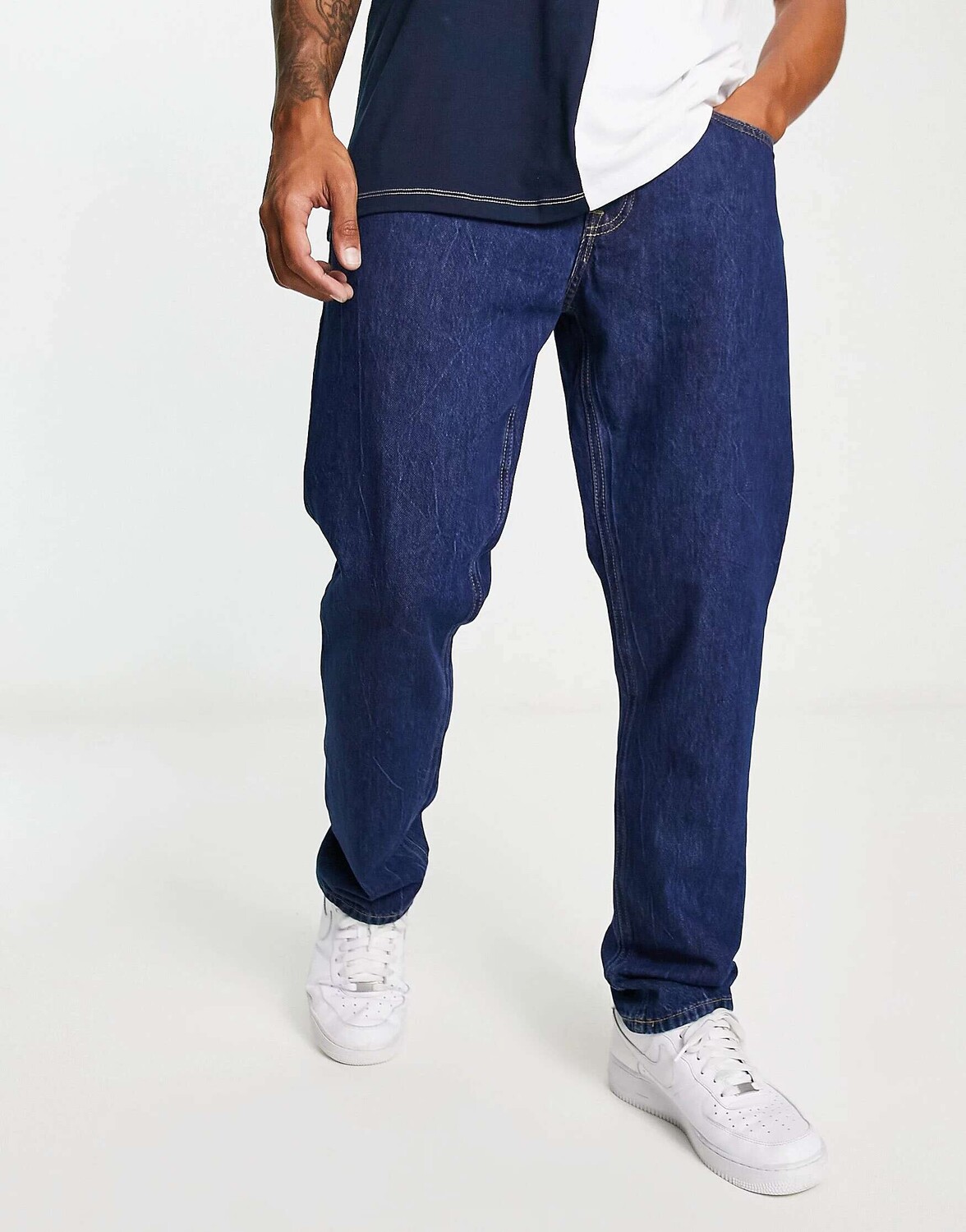 

Жесткие синие джинсы свободного кроя Jack & Jones Intelligence Mike