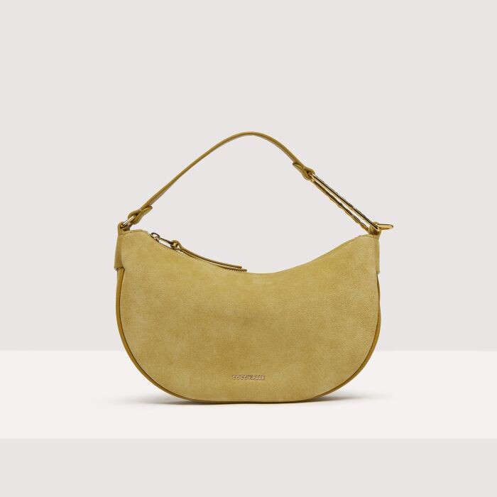 

Замшевая сумка через плечо Coccinelle PRISCILLA SUEDE DROPLET SMALL, желтый