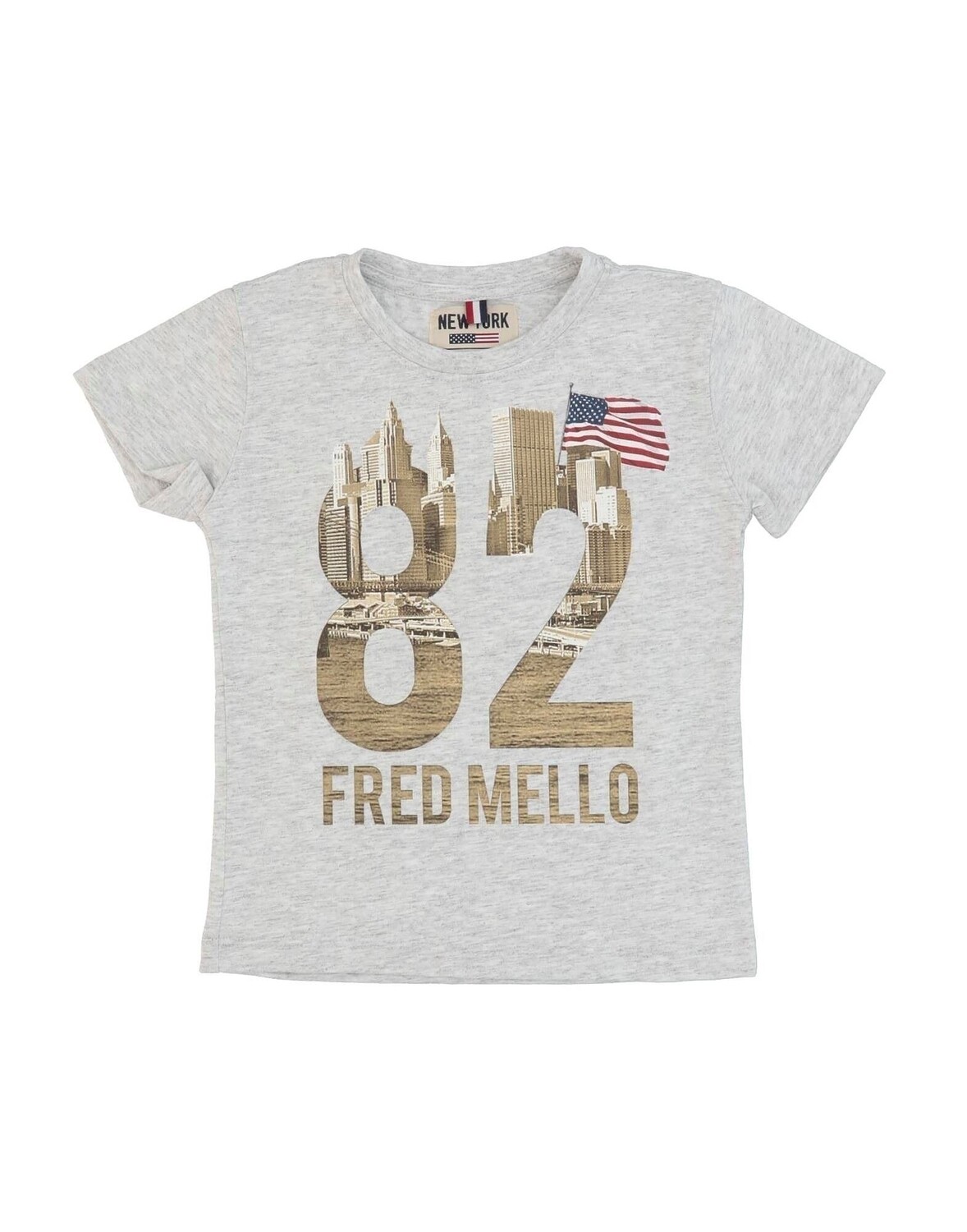 

Футболка Fred Mello, светло-серый