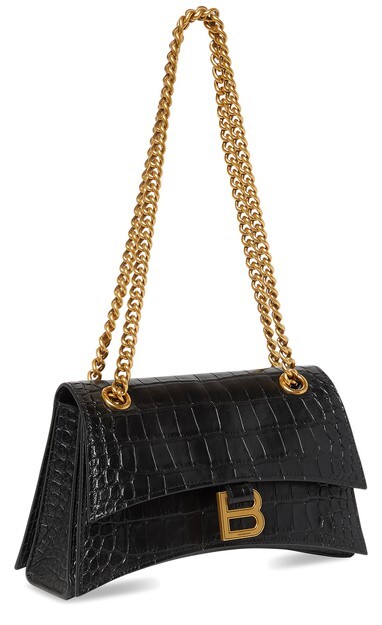 

Маленькая сумка на цепочке Crush Balenciaga, черный