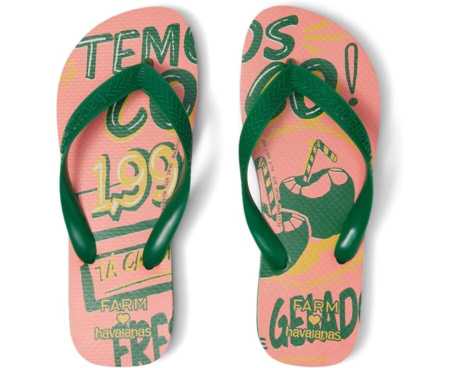 

Сандалии Havaianas Farm Rio Coconut, зеленый