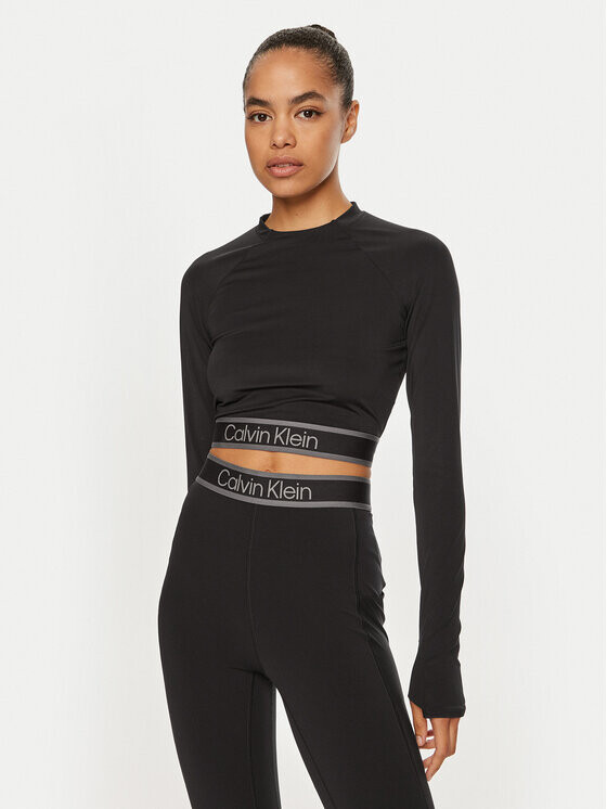 

Техническая футболка узкого кроя Calvin Klein Performance, черный