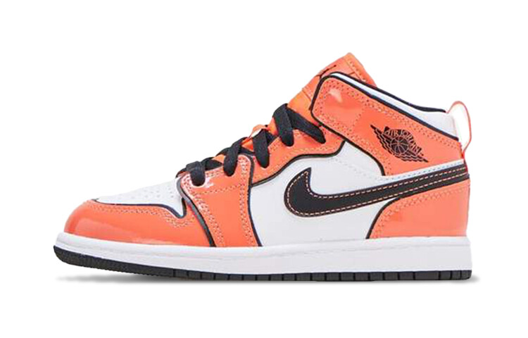 

Air Jordan 1 Mid SE Двухмерное пространство с маленькой пряжкой Белый/Оранжевый