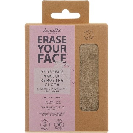 

Upper Canada Danielle Creations Erase Your Face Экологичная многоразовая салфетка для снятия макияжа серого цвета