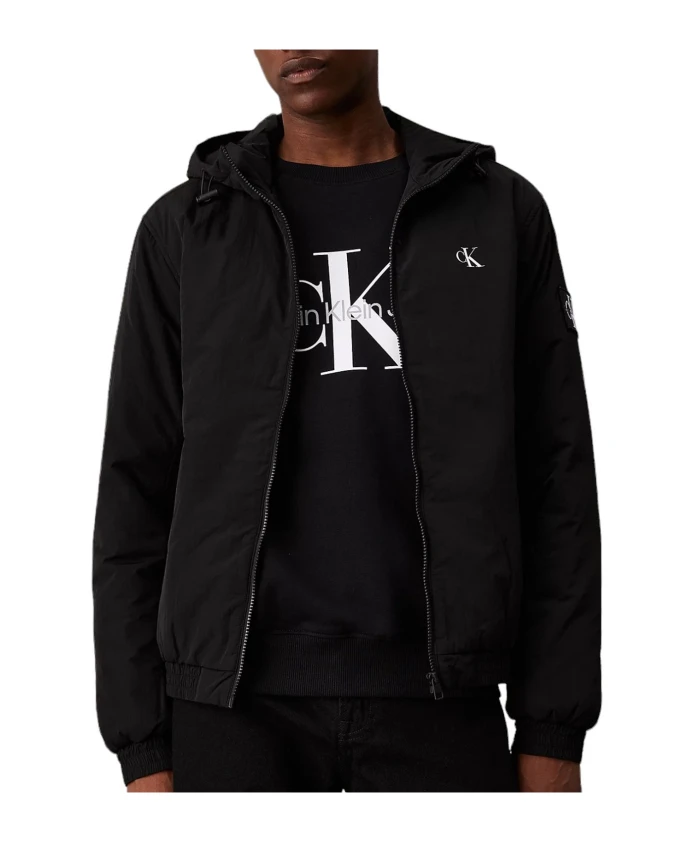 

Утепленная куртка Харрингтон с капюшоном Calvin Klein, черный