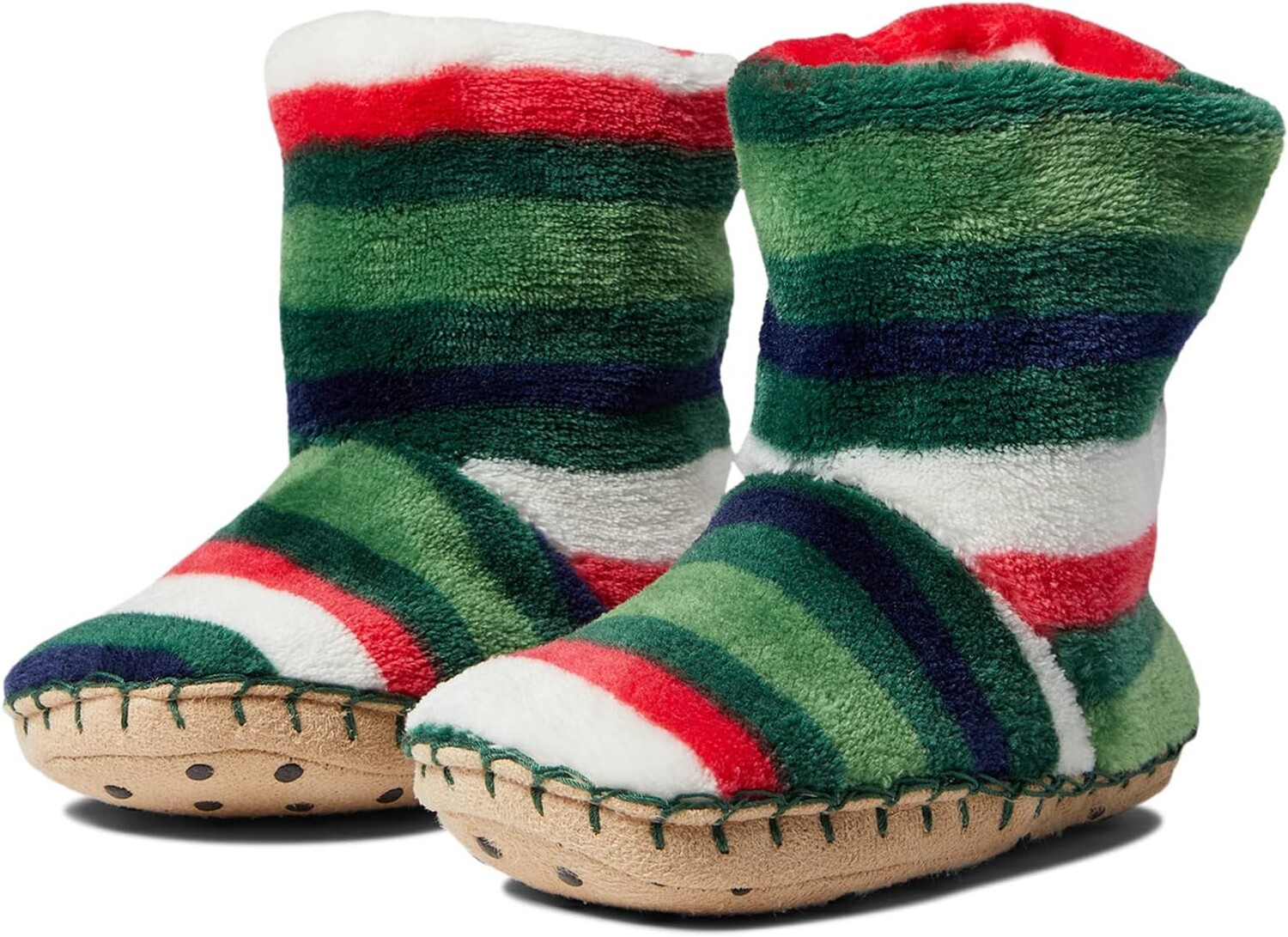 

Тапочки Holiday Stripes Fleece Slippers Hatley, зеленый